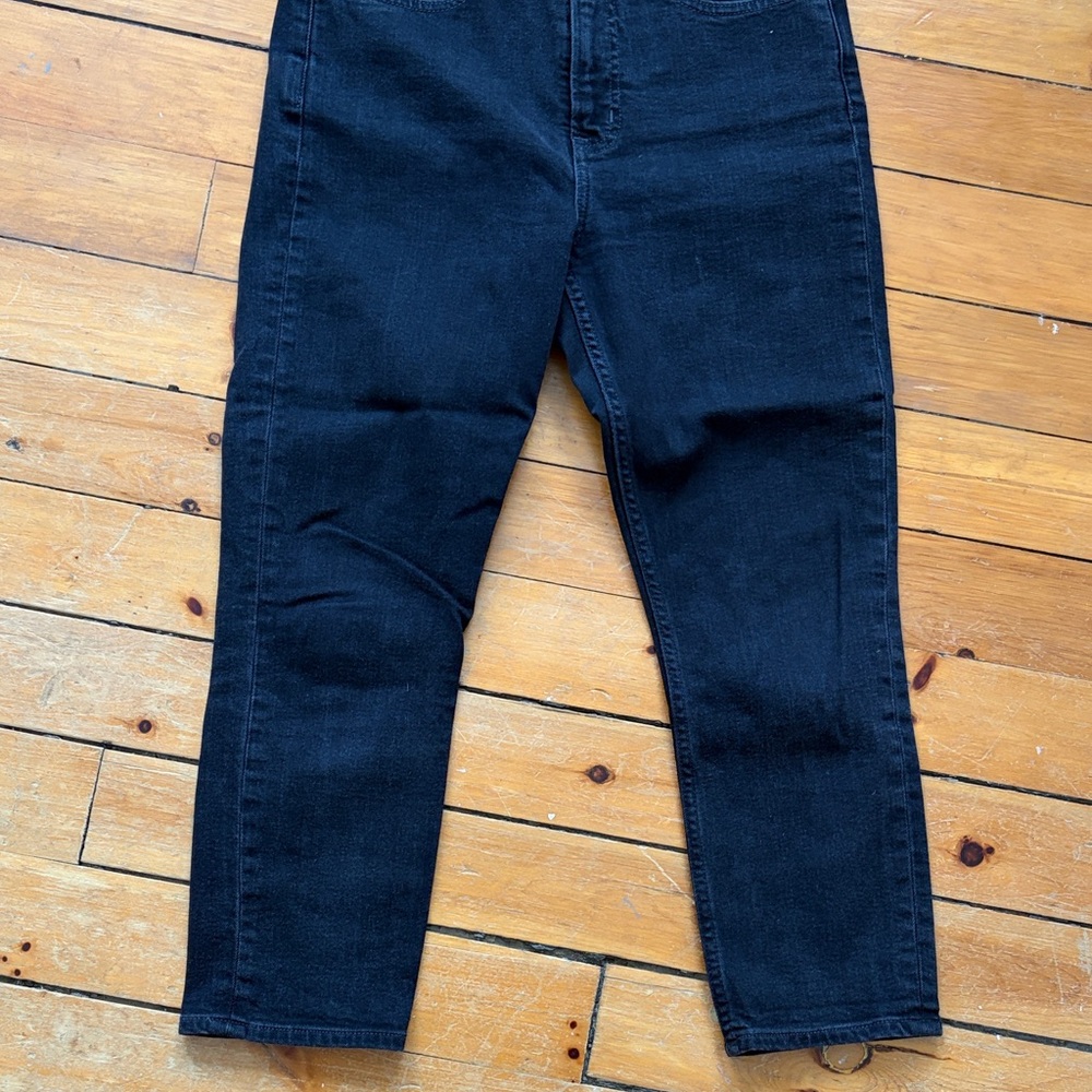 GAP Women's Black Cropped Jeans -29P - Thick Cotton Quality